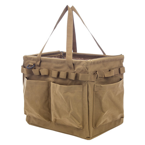 Outdoor Tool Bag Large Capacity Wear Resistant Foldable Oxford Cloth Tools Holder Bag for Gardening Khaki