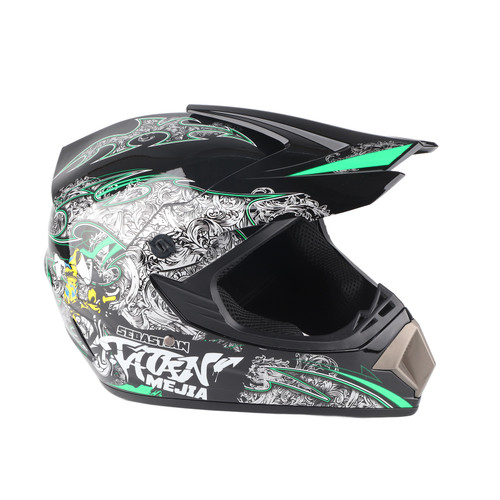 Professional Motocross Helmet for Kids Adults Motocross Dirt Bike Off Road Motorcycle Helmet with Goggles Gloves Face Cover