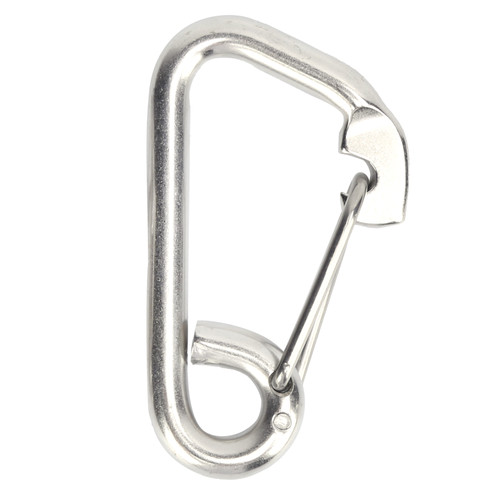 Safety Hook Stainless Steel Forging Simple AntiRust AntiCorrosion Strong Spring Snap Accessories(100mm )