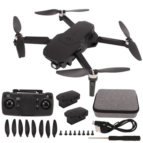 4K Folding Drone with Brushless Motor GPS 2000mah RC Quadcopter Toy for Aerial Photography Over 14 Three Battery