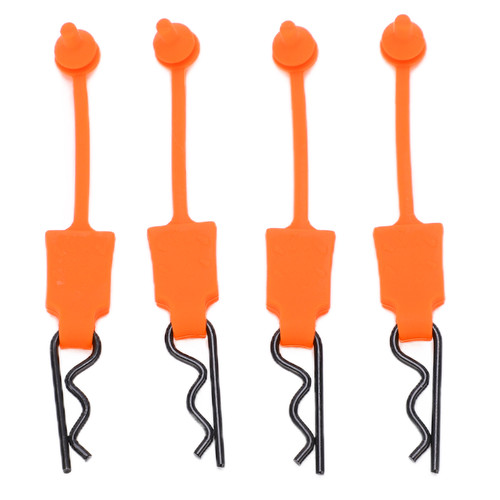 4Pcs 1/10 RC Car Clips Pins Universal Car Shell Bolt Latch Clip Replacement Model Car Shell AccessoryOrange