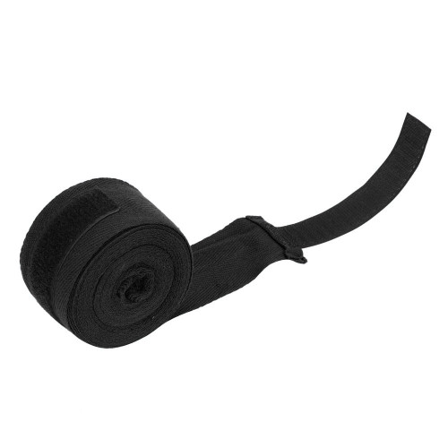 1 Pair Elastic Hand Wrap Bandages Punching Handwrap Protector for Boxing Muay Thai(Black, 4m)