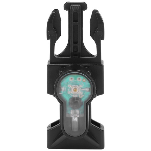 Outdoor Mini Survival Safety Light IPX8 Waterproof Signal Lamp with Release BuckleBlack Base Green Light
