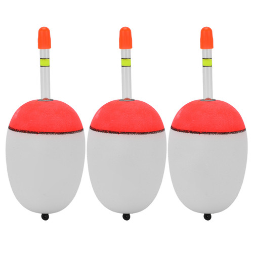 3PCS EVA Luminous Fishing Float Light Stick Foam Plastic Bobber Sea Fishing Striking Float80G
