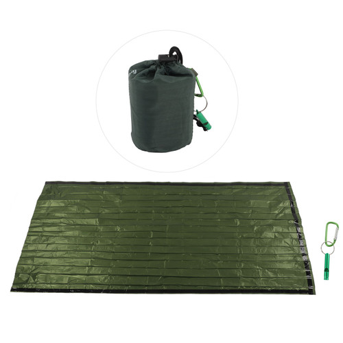 Emergency Blankets Portable Waterproof Survival Emergency Sleeping Bag for Outdoor Camping Military Green