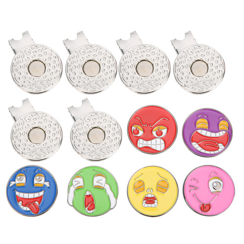 6PCS 25mm Portable Lightweight Ball Marking Tool Metal Hat Clip Marker Practicing Accessory