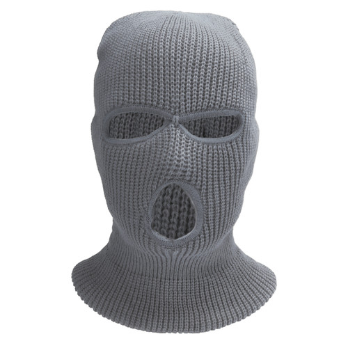 3 Holes Knitted Full Face Cover Winter Windproof Warm Outdoor Sports Ski Riding Face CoverGrey