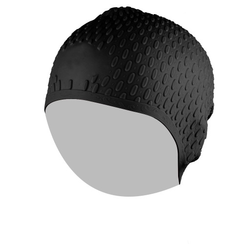 Silicone Swimming Cap Unisex Flexible Waterproof Adult Head Cover Swim Caps Black