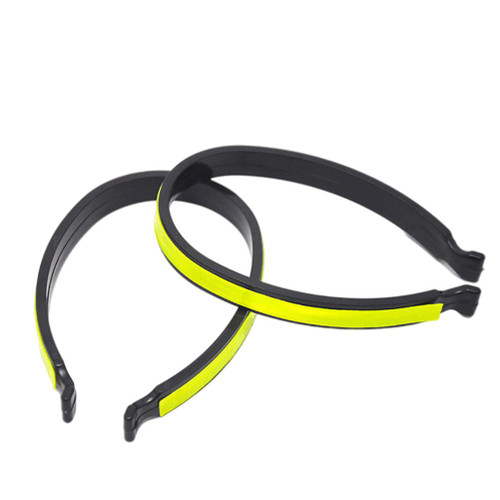 2pcs Bike Trouser Clips Lightweight Reflective Bike Trouser Pants Safety Clip for Night Riding