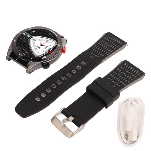 Men Touchscreen Smart Watch 1.87 Inch HD Color Screen Bluetooth Talking Sleep Monitoring Music Smartwatch for Outdoor Sports Fitness Black