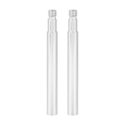 2Pcs 60mm Bicycle Presta Valve Extender Inner Tyre Valves Extension (Silver)