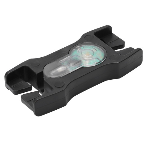 Buckle Connection Signal Light Waterproof Military Hunting Survival Safety Strobe LightBlack Color Bottom Blue Light