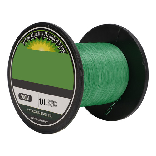 Fishing Line Braided Fishing Line 4 Strands Zero Stretch Fishing String 500m Ultra Strong Green for Sea Fishing10
