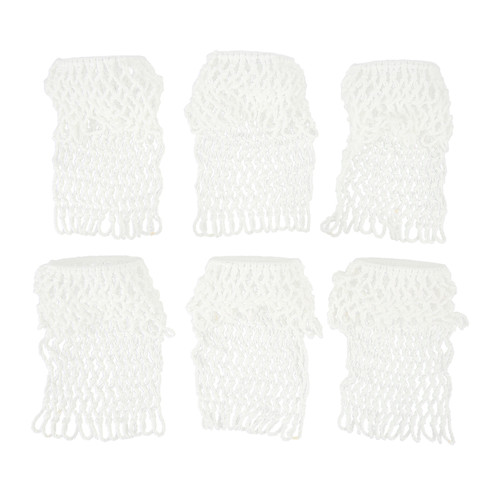 6PCS Billiards Table Net Pocket White Durable Cotton Billiard Pockets for Pool Table Accessories