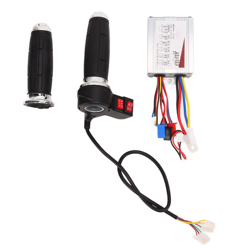 Brushed Controller Throttle Grip Set 36V 350W Good Heat Dissipation 3 Speed E Bike Motor Controller Kit for Electric Bikes