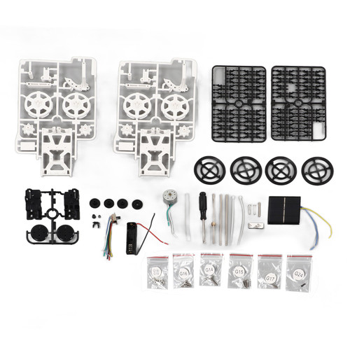 Solar Powered 4WD Climbing Vehicle Motor Car DIY Educational Building Block Car Toys
