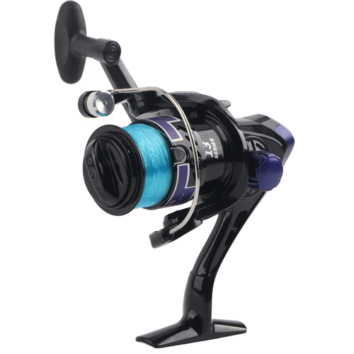 Plastic Spinning Reel Fishing 12BB for Fresh/Salt Water Sea Fishing Wheel YF Series Black2000