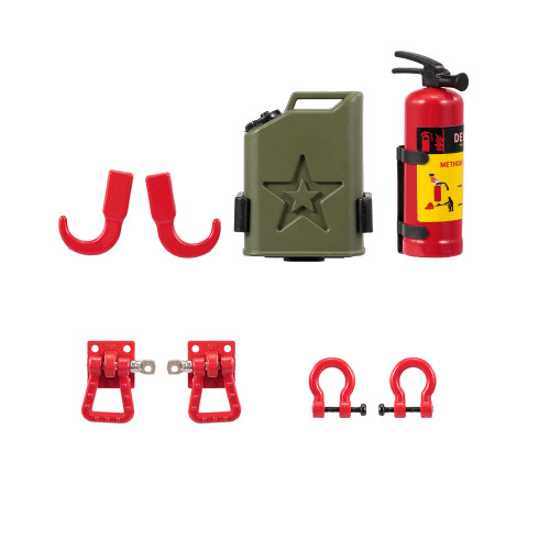 [通拓商品]2pcs Tow Shackles Trailer Hook Trailer Lock for 1/10 Traxxas HSP Redcat RC4WD Tamiya Axial SCX10 D90 HPI RC Crawler Car