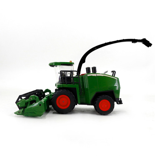 Harvester Truck Remote Control Harvester Toy 1/24 2.4GHz Remote Control Farmer Harvester Smoke Light Sound Effects 2 Battery Replaceable Harvesting Head