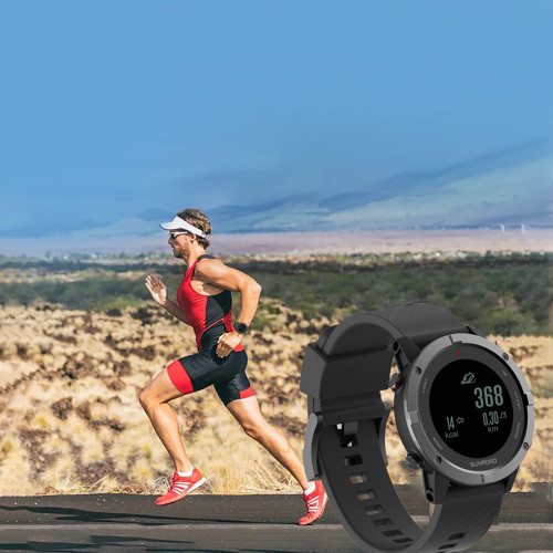 GPS Sports Watch Fitness Tracker Wrist Watch with Heart Rate Monitor 100M Water Resistant for Running Swimming Cycle Climbing
