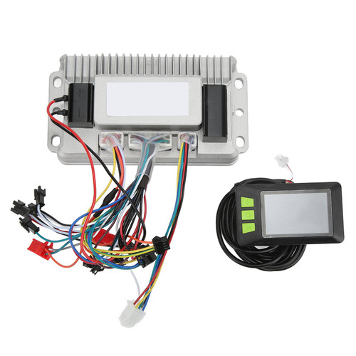 3 Mode Sine Wave Brushless Controller with LCD Display Kit 48/60V 1000W Heat Sinking for Electric Bicycle