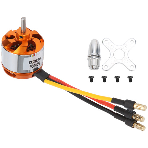 D2826 Brushless Motor with Adapter RC Motor Replacement for RC FixedWing Airplane(930KV )