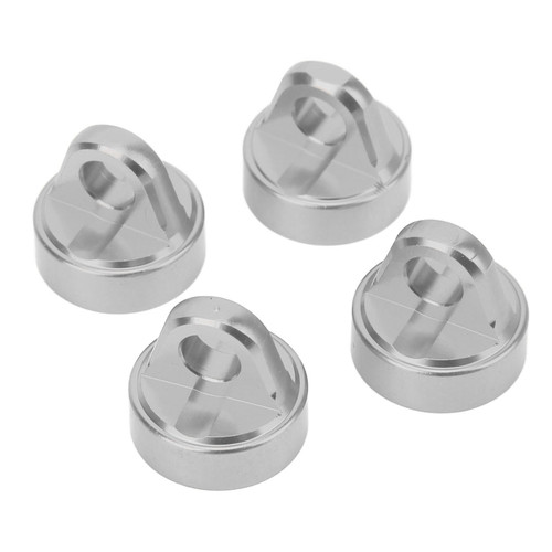 4PCS RC Shock Absorber Cap Aluminum Alloy RC Shock Absorber Upper Cover For LOSI 1/10 TENACITY Pro 4WD Brushless SCT Titanium