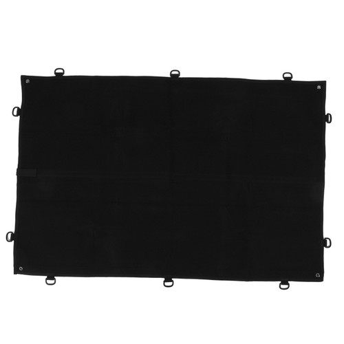 Patch Display Holder Board with Loop Surface Nylon Moral Patch Wall Organizer Storage Holder Panel for Showing Hook and Loop Emblems Patches Black M