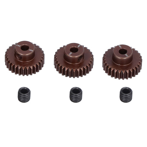 3Pcs 48DP 29T Steel Pinion Gear for 1/10 RC Car 3.175mm Shaft Brushless/Brushed Motor