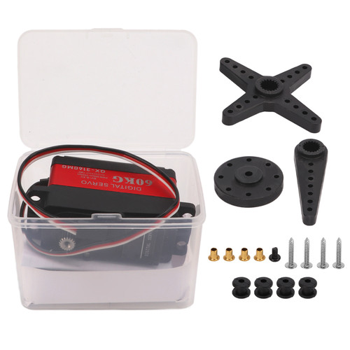 8.4V High Voltage Digital Servo 60kg High Torque Full Metal Gear Digital Servo for RC Cars Boats Airplanes Helicopters