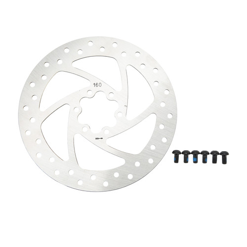 6 Bolt 160mm Disc Brake Rotor Stainless Steel Electric Scooter Disc Brake Rotor with 6 Screws