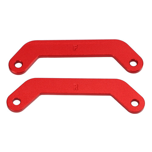 2Pcs Aluminum Alloy Front Rear Bulkhead Tie Bar for Traxxas 1/10 MAXX 2.0 RC Car Parts Red