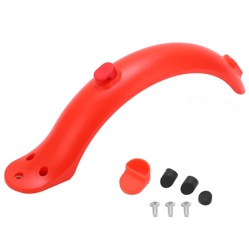 Electric Scooter Rear Fender Mugguard with Hook and Screws for Xiaomi Mijia M365 AccessoriesRed