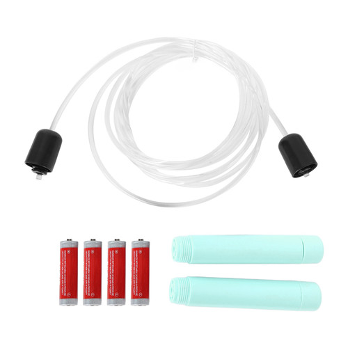 Luminous Jump Rope Lightweight Ergonomic RGB LED Light Up Skipping Rope for Kids Adults Fitness Gym Green