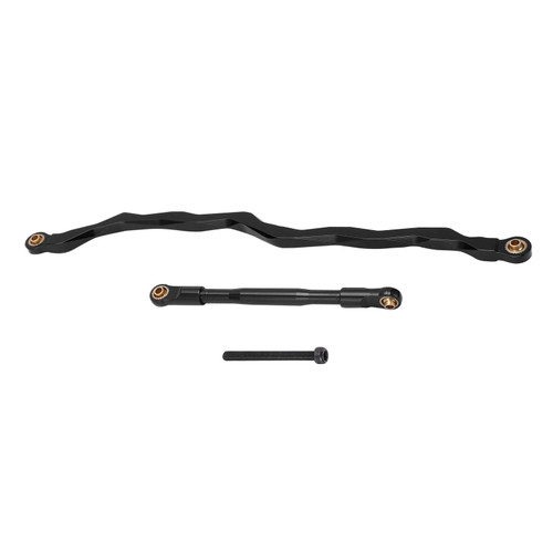 1/10 RC Steering Links Rod Aluminum Alloy Crawler Car Pull Tie Rod for Axial RBX10Black
