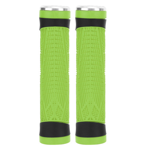 ZTTO Universal Silicone Non slip Bike Handlebar Grip Bicycle Shock Absorption Cover Sleeve(Green )