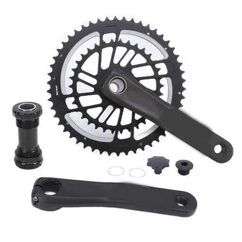 Sprocket Crankset Direct Mount Hollow Integrated Bicycle Chainring Guard Protector50/34T (Including Centre Shaft)