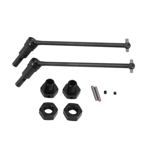 Metal Front and Rear Drive Shaft RC Drive Shaft for JLB 1/10 RC Car Parts AccessoriesBlack