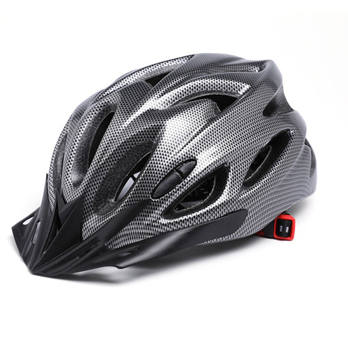 Bike Helmet Head Protection Safety Helmet EPS PC Cycling Riding Accessory for Men Women Carbon Fiber Black