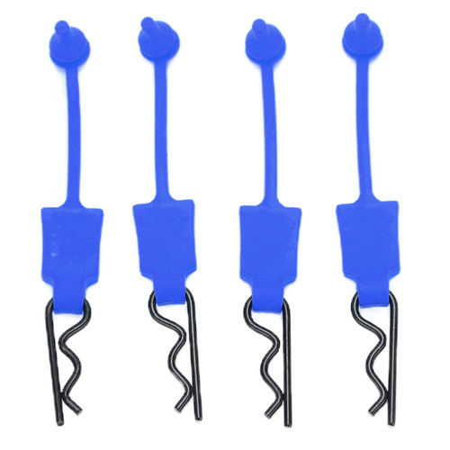 4Pcs 1/10 RC Car Clips Pins Universal Car Shell Bolt Latch Clip Replacement Model Car Shell AccessoryDark Blue