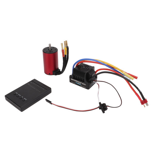 S3660 3800KV Brushless Motor 80A ESC Electronic Speed Controller Programming Card Set for 1/8 1/10 RC Car