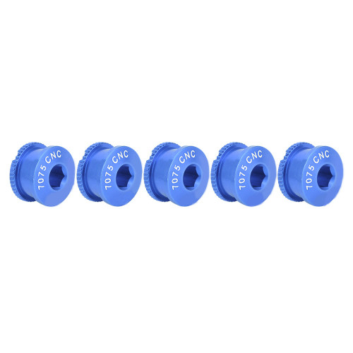 Bikes Road Bicycles Chainwheel Screws Bolts & Nut Parts for Single Dental Plate Blue