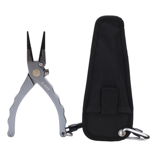 Fishing Pliers Aluminum Large Size Rustproof Fish Hook Remover with Storage Bag Lanyard Buckle for Fishing Line Cutting