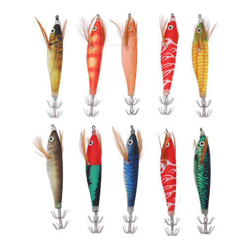 Fishing Lures Simulation Shrimp Bait Set Artificial Bait Hook with Storage Bag for Freshwater Saltwater
