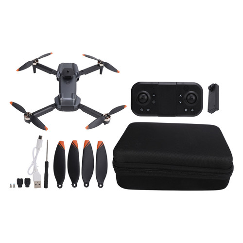Foldable Drone with 1080P HD 8K Dual Camera LED Lights Four Way Obstacle Avoidance Brushless Motor RC Quadcopter for Adults Kids Beginners Single Battery