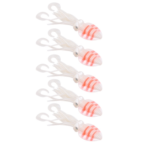 Octopus Lures Soft Luminous Octopus Lures Squid Skirt Bait for Saltwater Ocean FishingApprox. 15cm / 5.9in
