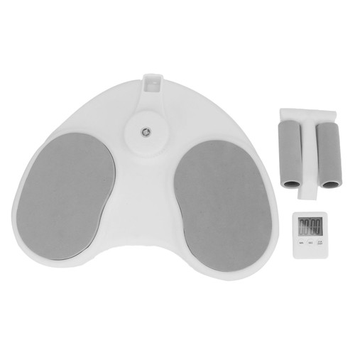 Multifunctional Plank Support Training Device Elbow Support Abs Workout Equipment Plank Fitness Trainer with Suction Cup Digital Timer White