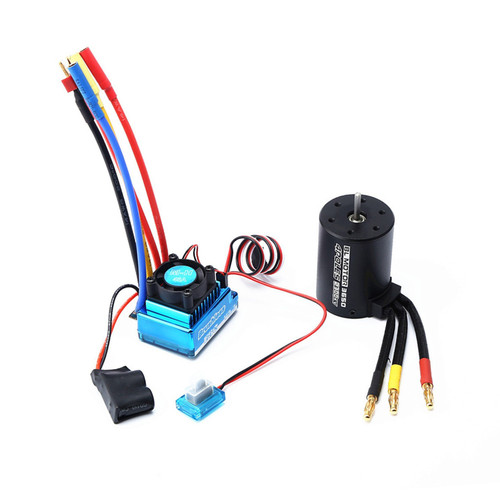 3650 2300KV Brushless Motor & with 120A ESC Combo Replacement for HSP HPI Wltoys 1:8 / 1:10 Remote Control Car and Boat Part