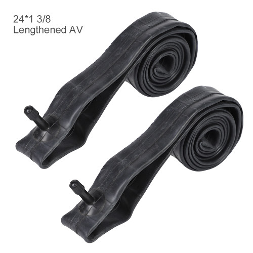 2PCS Inner Tube Tyres Butyl Rubber Interior Tire Tubes for Bike Bicycle 24*1 3/8 Lengthened AV