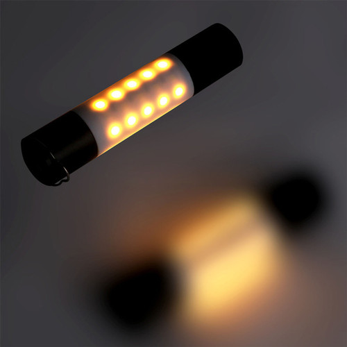 Camping Lantern LED 6 Lighting Modes USB Charging Telescopic Zoom Aluminium Alloy LED Lantern for Outdoor Camping Black